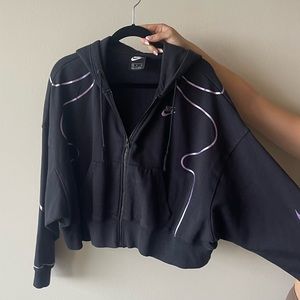 Black Nike zip up hoodie